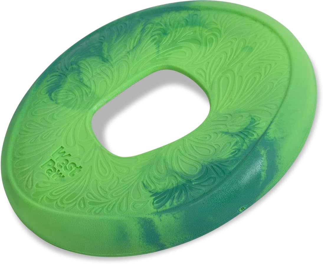 WEST PAW Seaflex Sailz Dog Toy Flying Disc – Machine Washable Dog Toys for Moderate Chewers – Eco-Friendly Zogoflex Toys for Dogs – Perfect for Gnawing, Fetch, Catch, Pet Training – Hibiscus