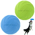 XIGOU Dog Flying Disc (2 Pack) - Durable Rubber Flying Disc Dog Toy - 9.25" Indestructible Rubber Dog Fetch Toy - Puncture Resistant & Bite Resistant Extremely - for Medium Large Dogs