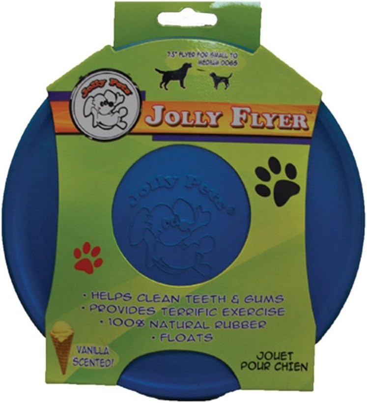 Jolly Pets Flexible, Floating Flyer Dog Toy, Large/9.5-Inch Orange