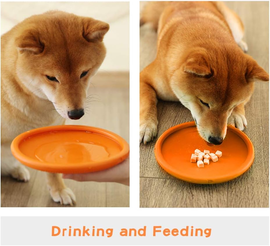 2 Pack Dog Flying Discs for Medium Large Breeds