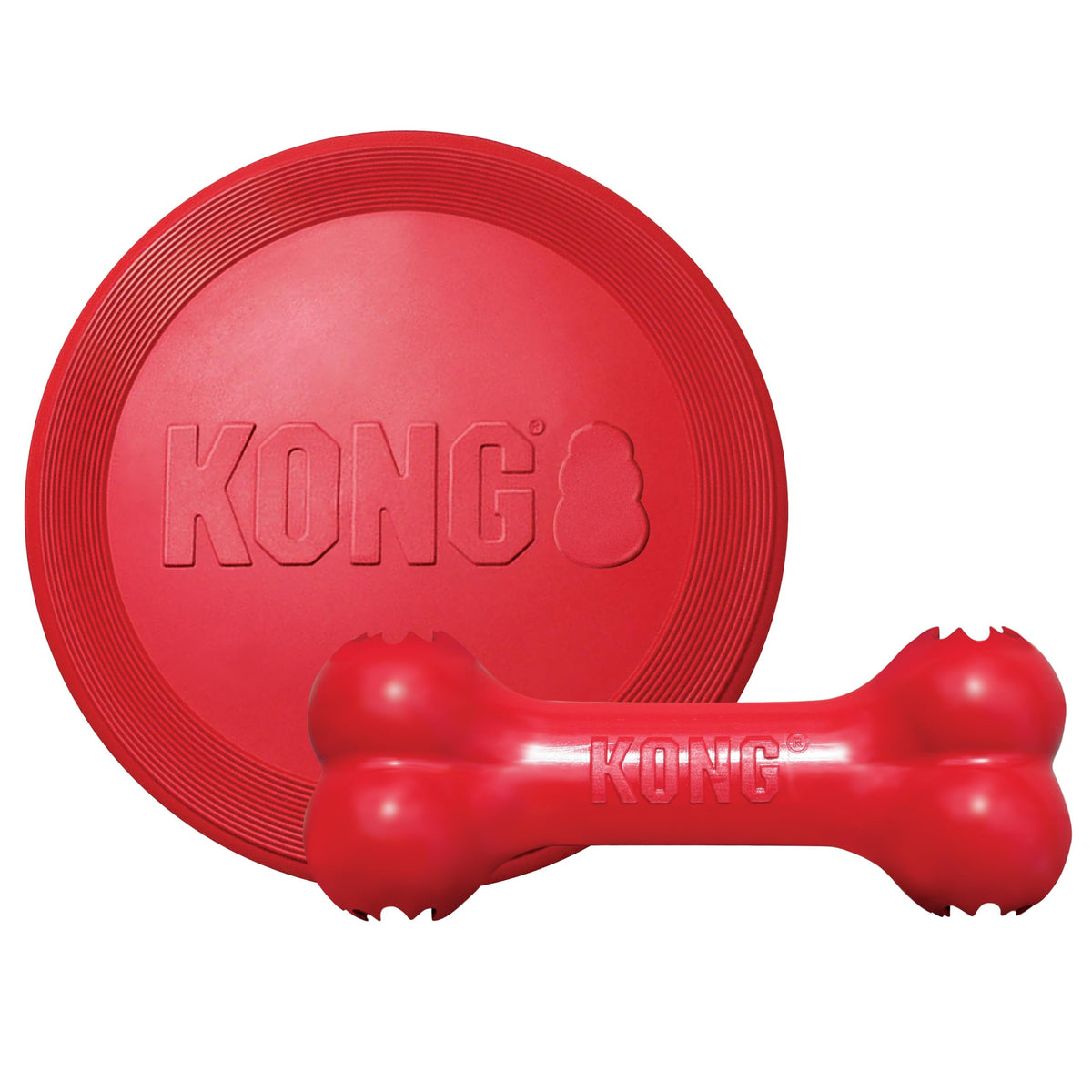 KONG Goodie Bone and Flyer Dog Toy Set, for Large Dogs