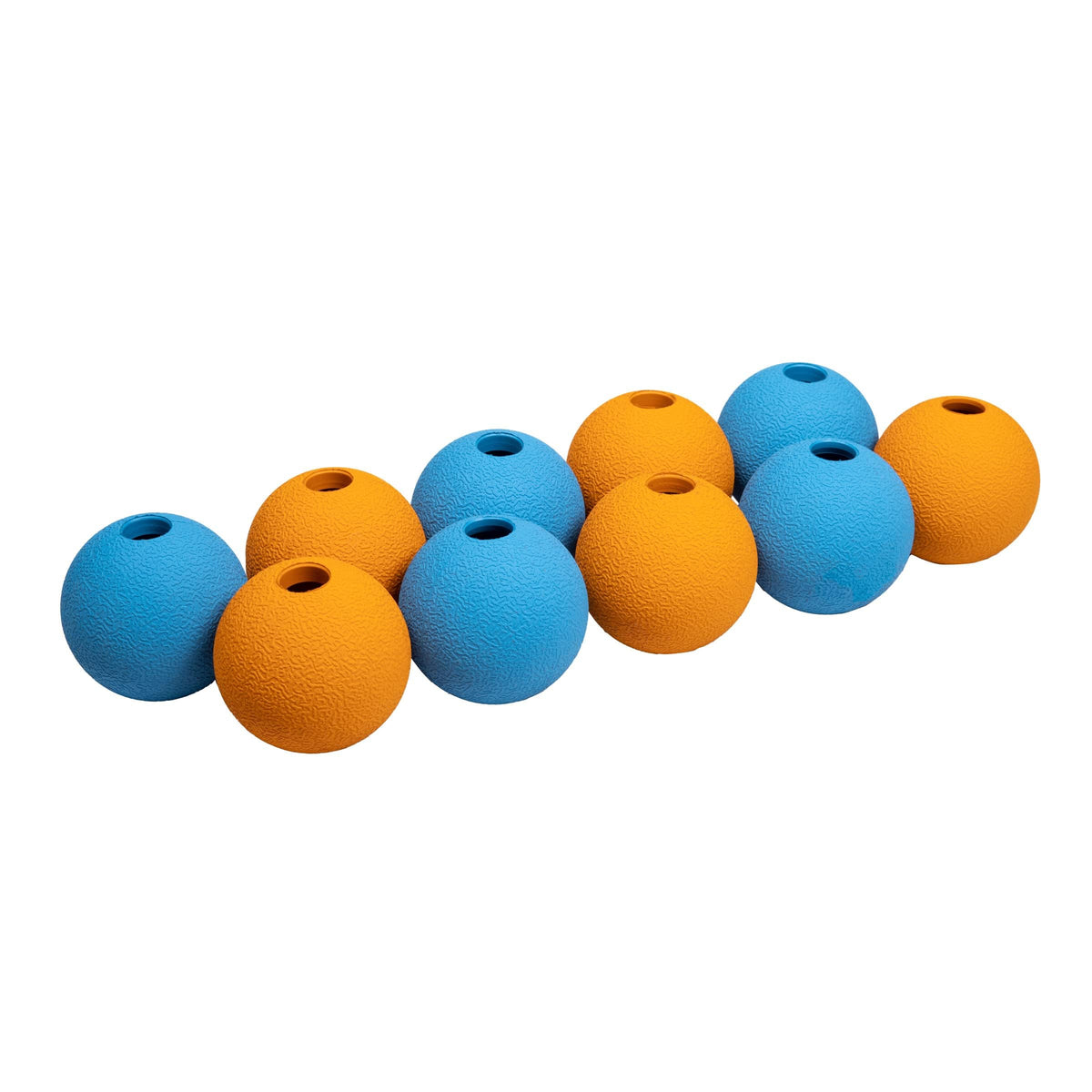 Amazon Basics Interactive Bouncy Durable Rubber Dog Toy Balls, Glow, 2.5 inch, Beige, Pack of 3