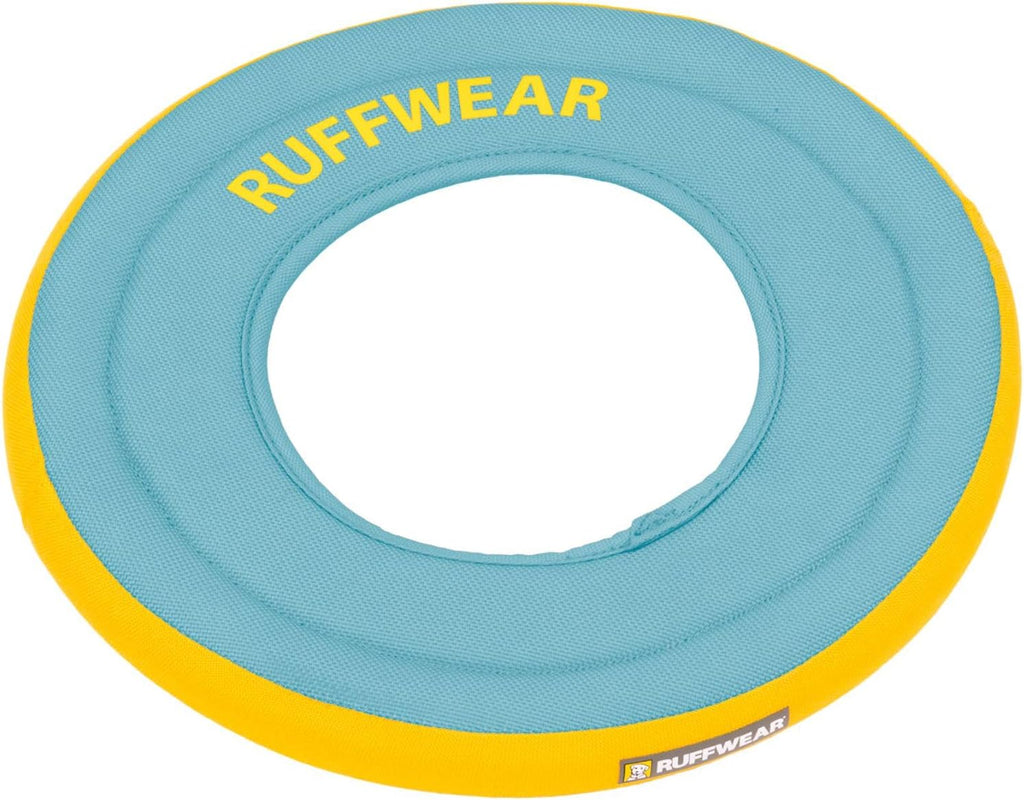 Ruffwear, Hydro Plane Flying Disc Dog Toy, Biolumin Blue, 9", Medium