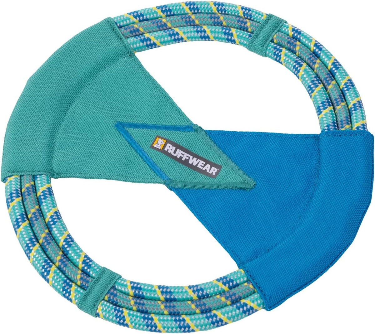 Ruffwear, Pacific Ring Dog Toy, Fetch and Tug, Aurora Teal