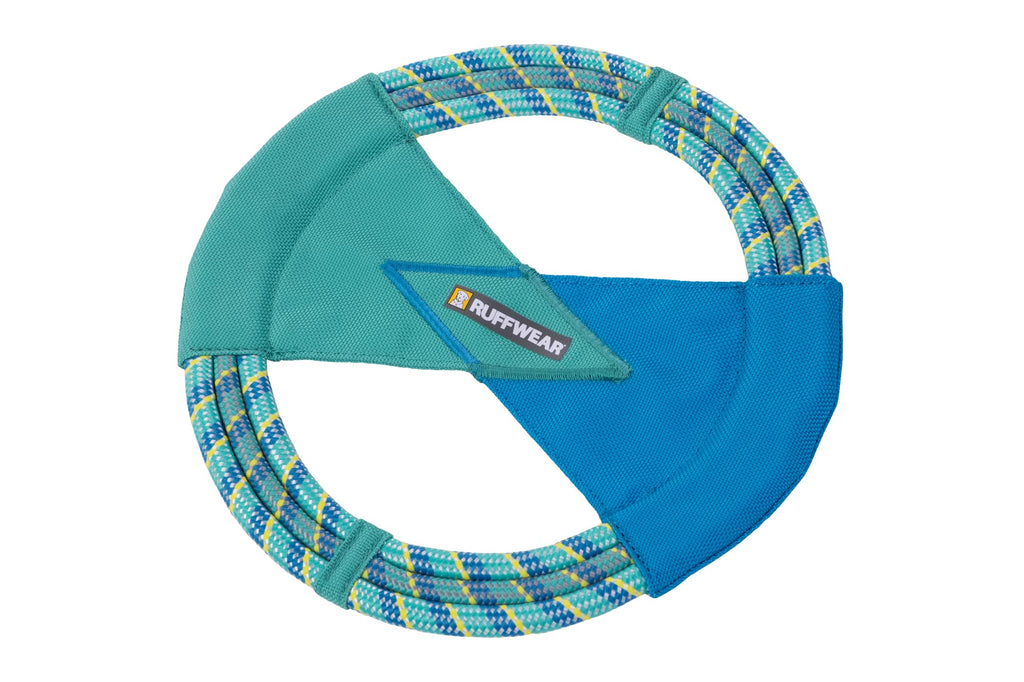 Ruffwear, Pacific Ring Dog Toy, Fetch and Tug, Aurora Teal