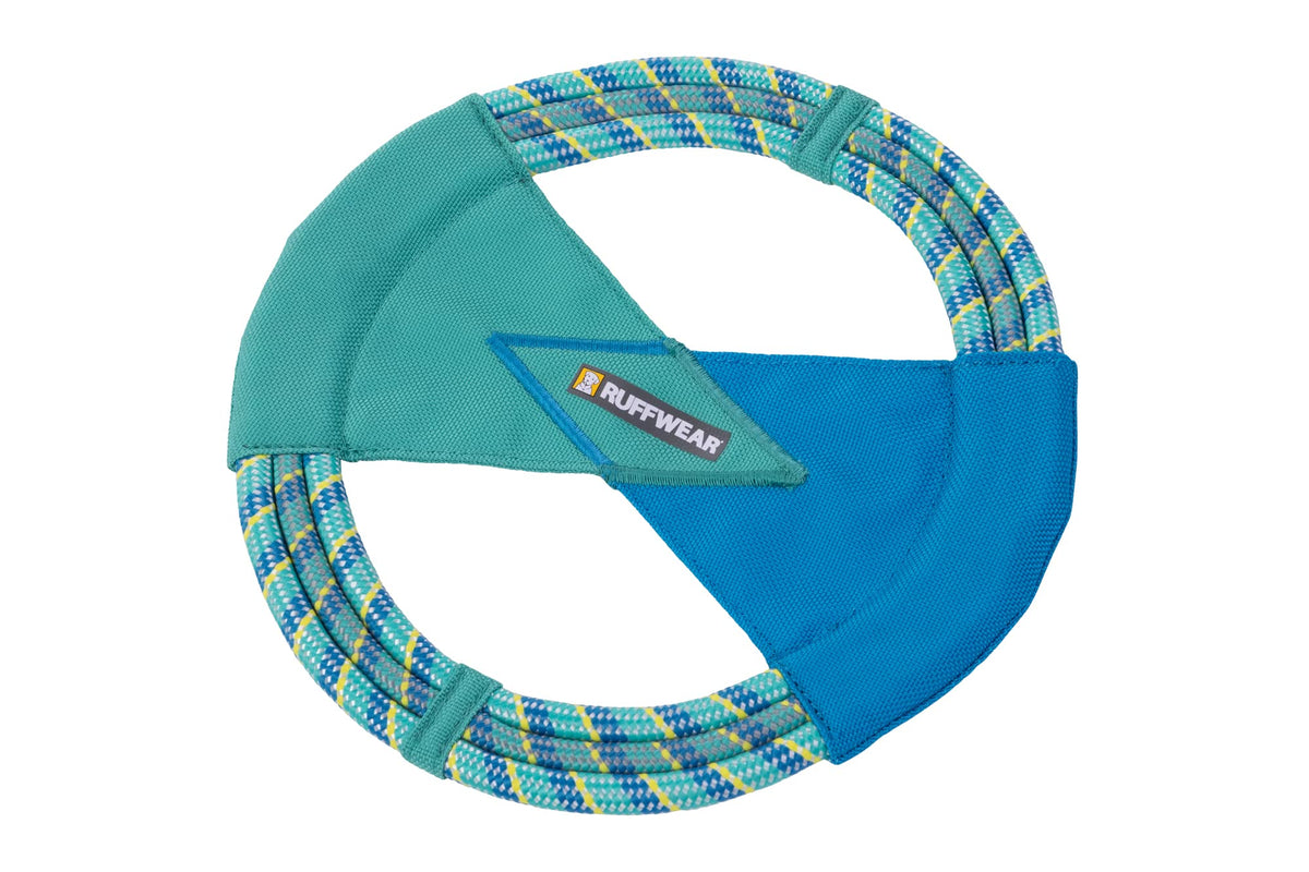 Ruffwear, Pacific Ring Dog Toy, Fetch and Tug, Aurora Teal