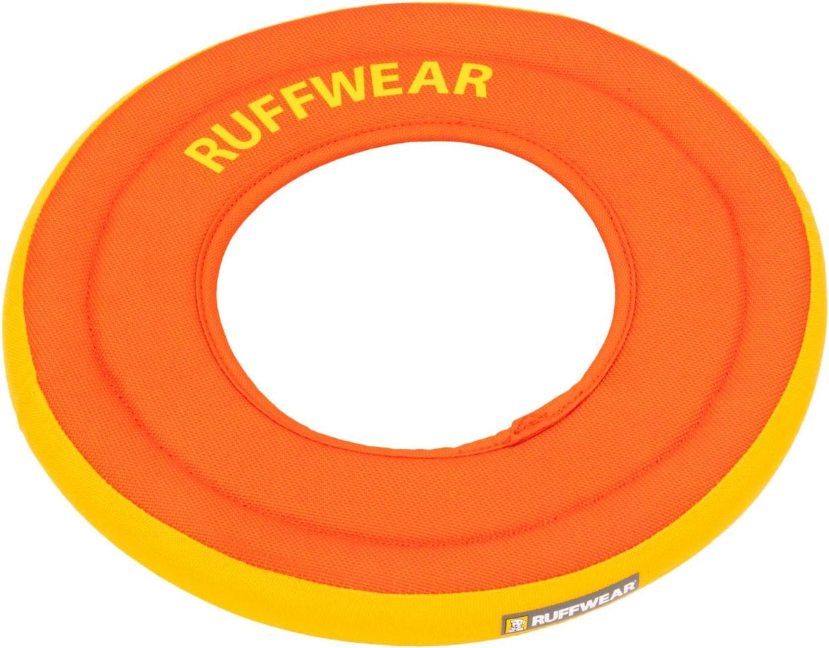 Ruffwear, Hydro Plane Flying Disc Dog Toy, Tangelo Orange, 9", Medium