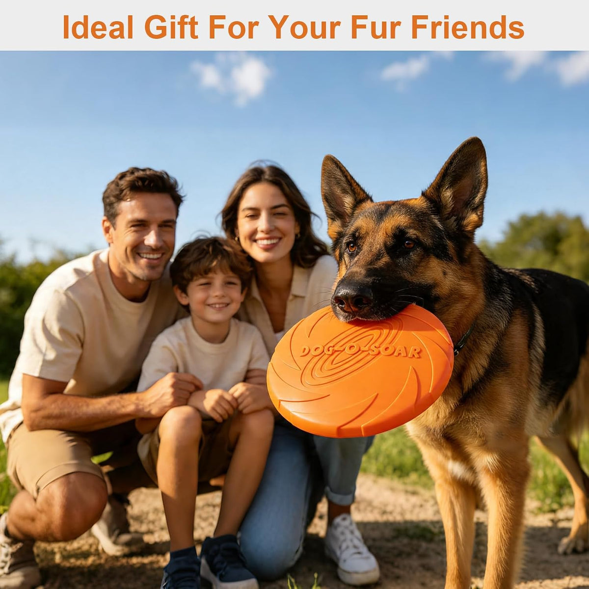 2 Pack Dog Flying Discs for Medium Large Breeds