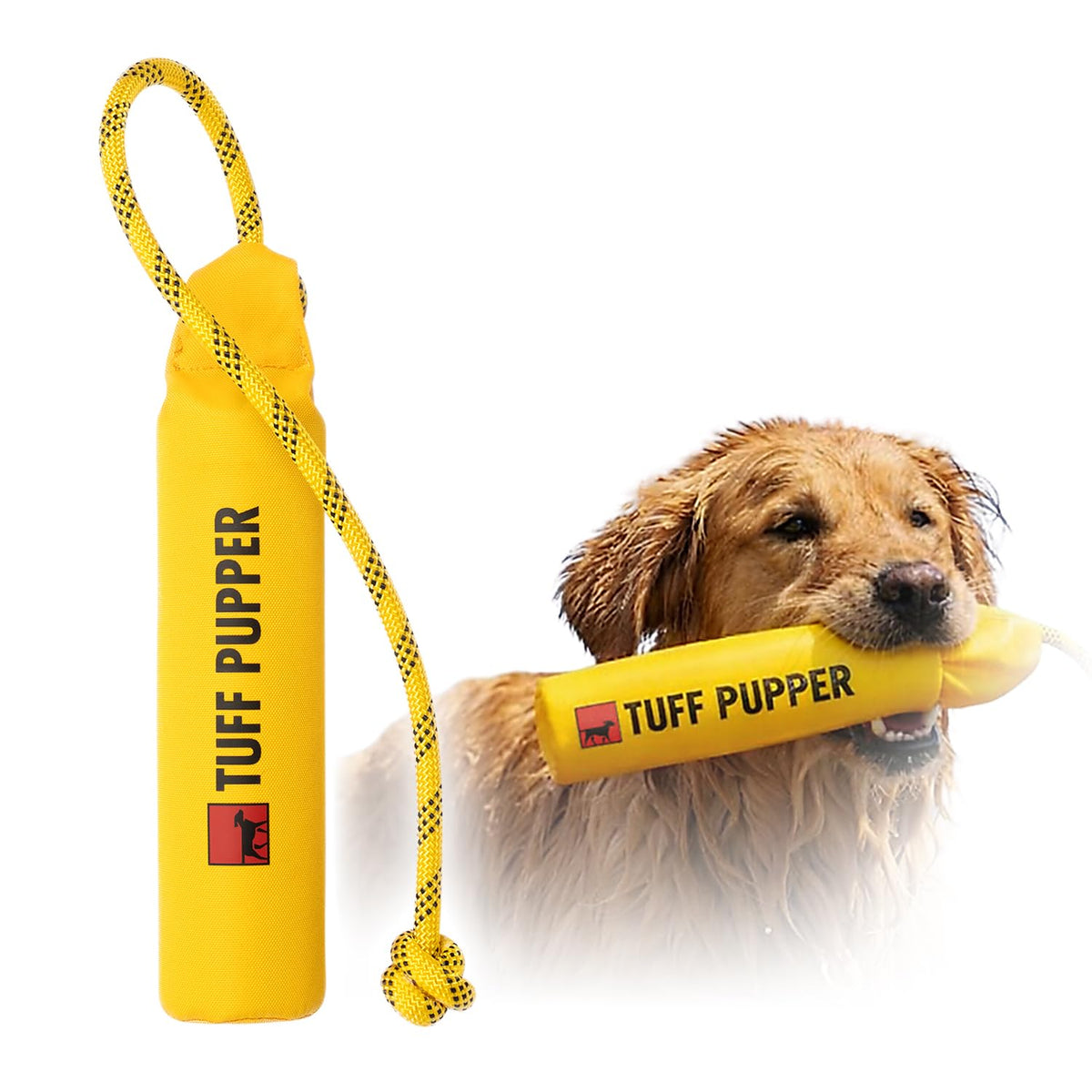Tuff Pupper Floating Dog Frisbee Toy | Fetch Only Not a Chew Toy | Soft Foam Fetch Disc | High-Visibility Water & Snow Play | Gentle on Teeth | Lightweight Durable Outdoor Flying Toy