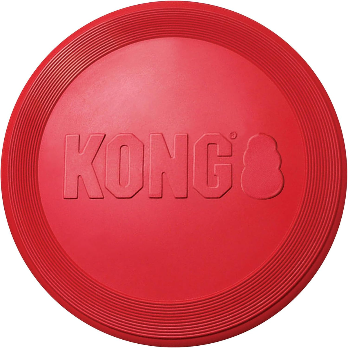 KONG Flyer, Natural Rubber Flying Disc Fetch Toy, for Medium/Large Dogs