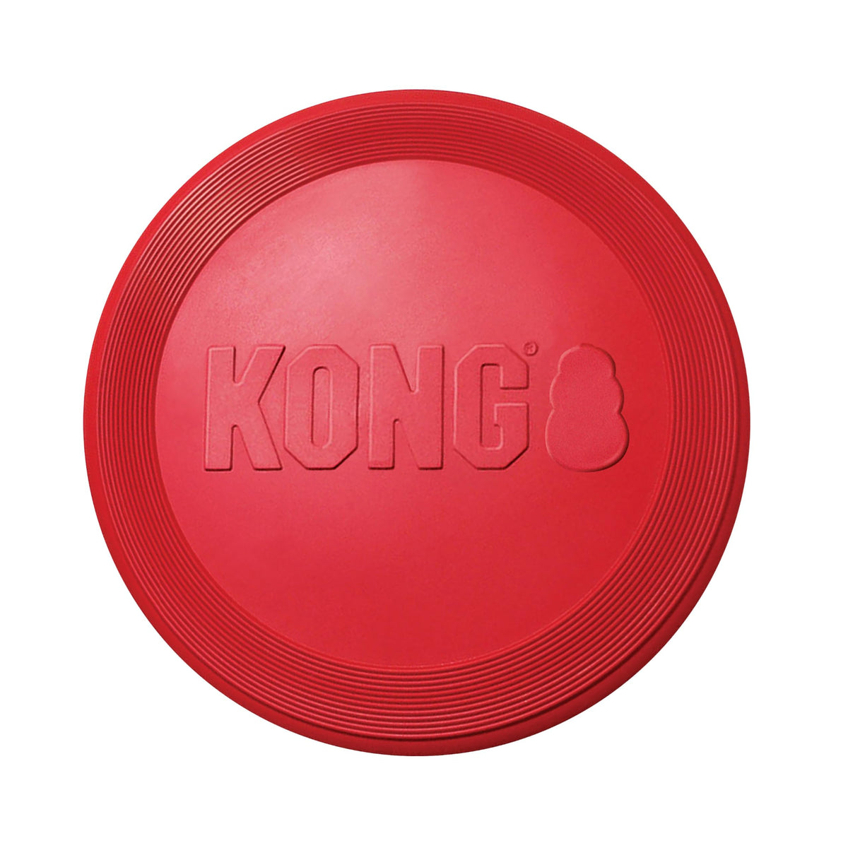KONG Flyer, Natural Rubber Flying Disc Fetch Toy, for Medium/Large Dogs