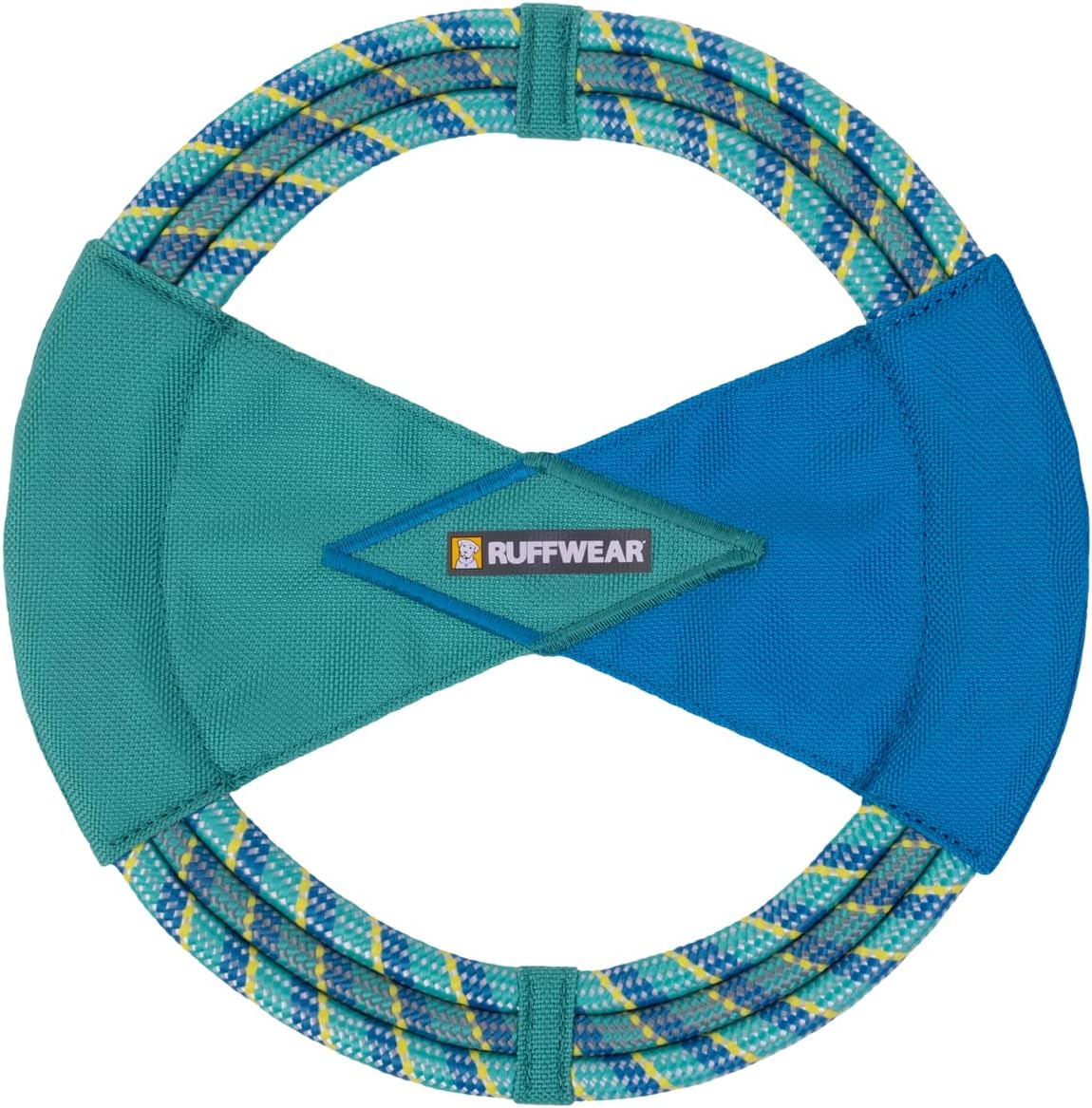 Ruffwear, Pacific Ring Dog Toy, Fetch and Tug, Aurora Teal