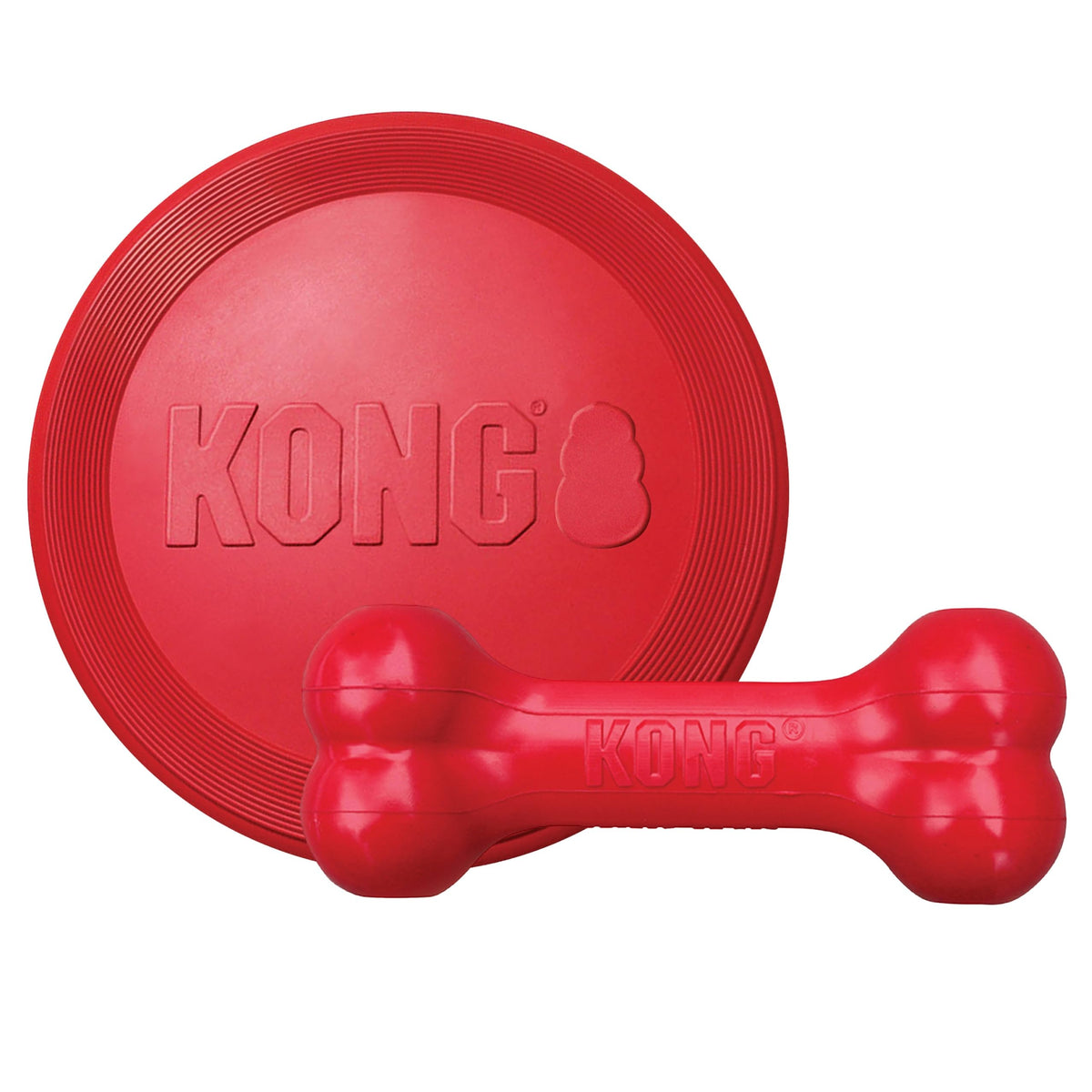 KONG Goodie Bone and Flyer Dog Toy Set, for Large Dogs