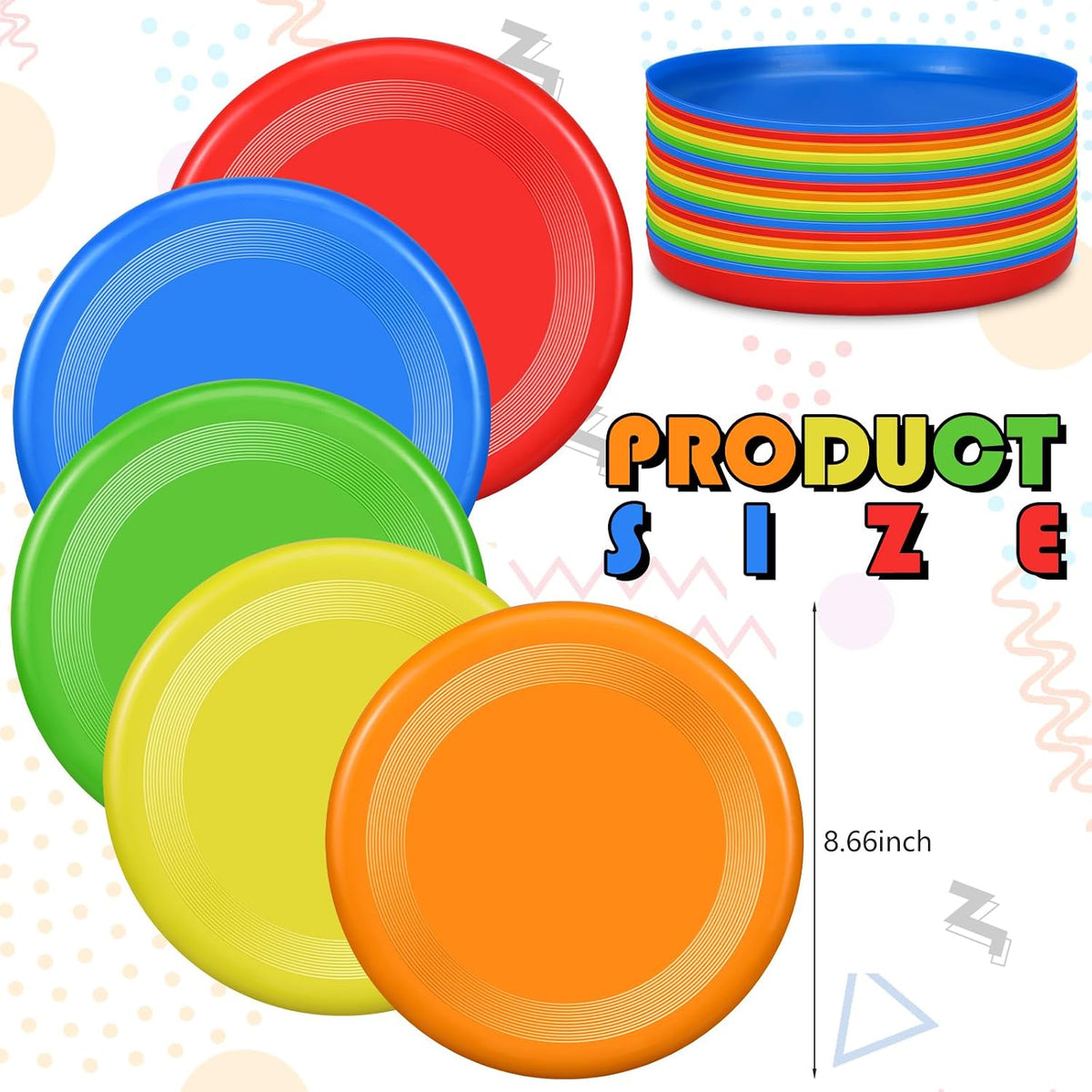 10 Pack Flying Discs Outdoor Sports Training