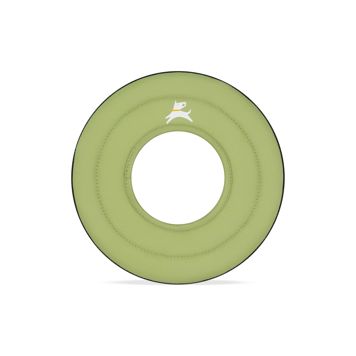 OllyDog Super Flyer Dog Flying Disc – Floating Fetch Toy for Water Play, Soft Eco-Friendly Recycled Fabric, Gentle on Teeth, 11" for Medium & Large Dogs (Raven, 11")