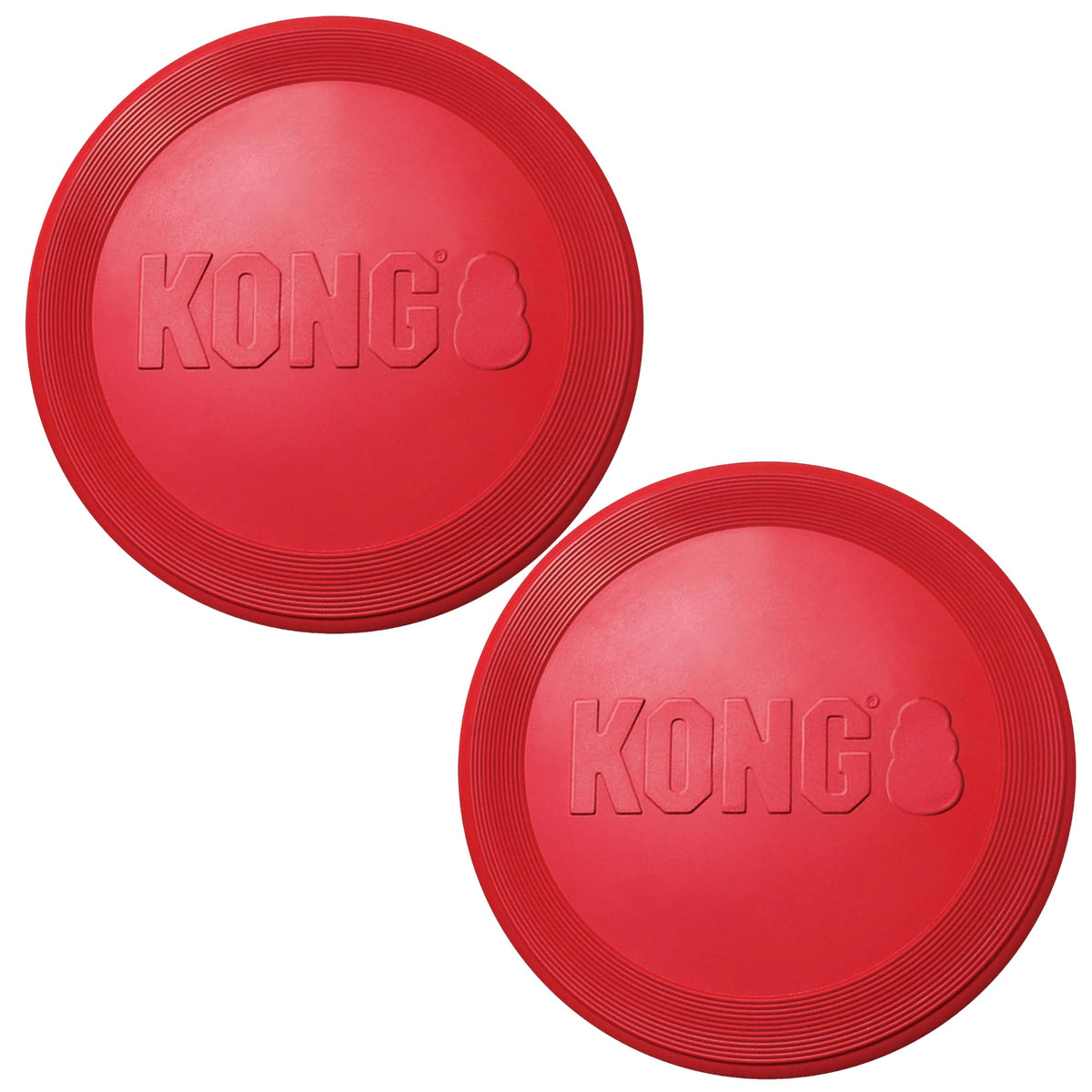 KONG Flyer, Natural Rubber Flying Disc Fetch Toy, for Small Dogs
